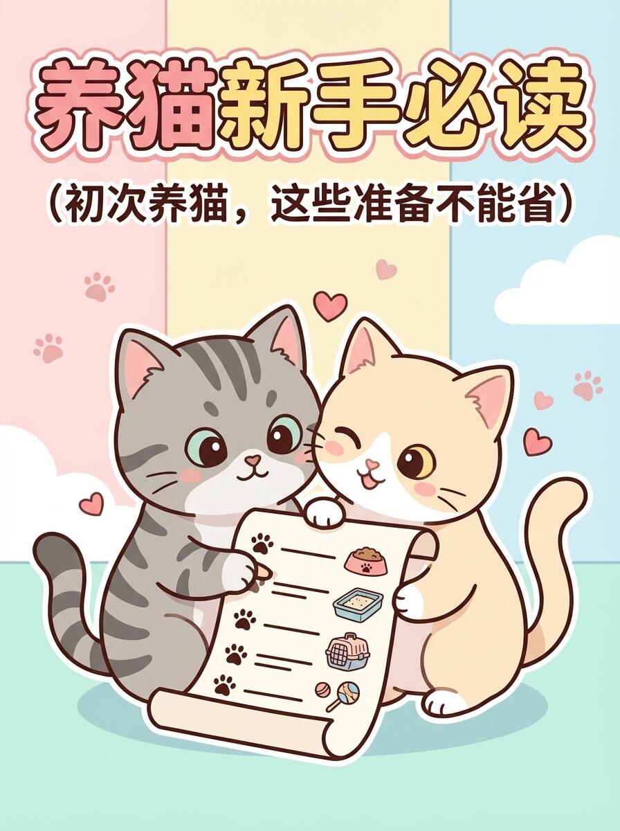 第一次养猫完整指南|新手零踩坑全套攻略