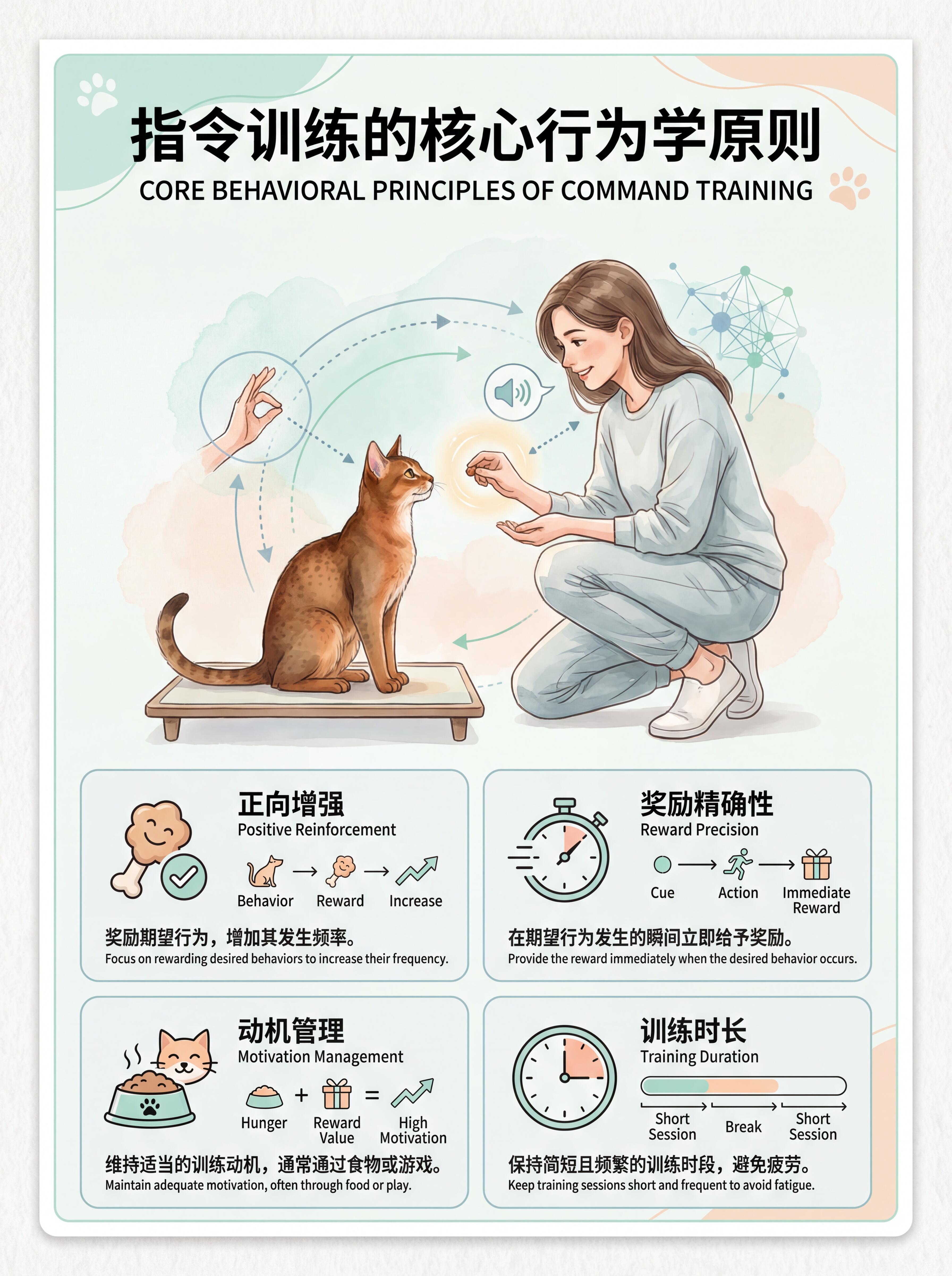 猫咪训练五大核心基础技巧(新手零门槛)