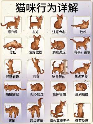 猫咪常见肢体 + 声音 + 动作全解析，新手一眼读懂猫咪情绪与需求