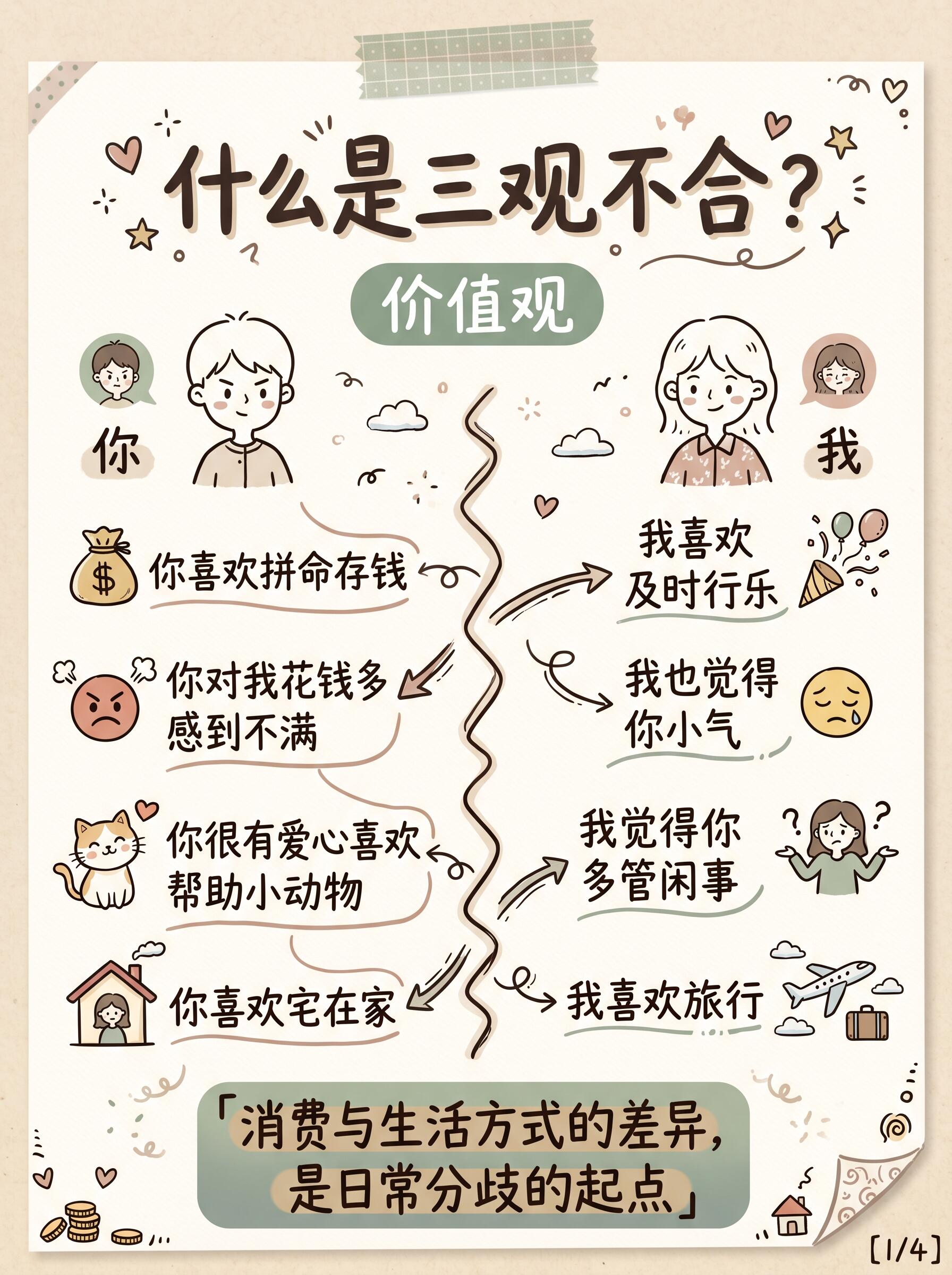 恋爱里消费观差异完整化解思路，从根源矛盾到落地相处方案