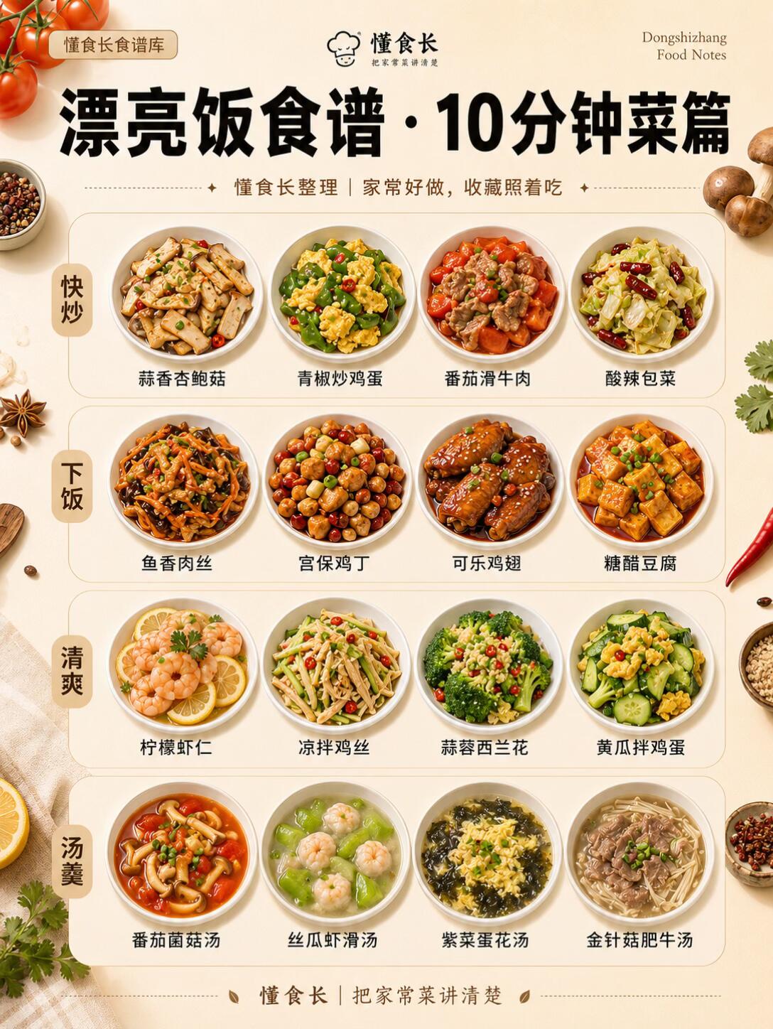 13 道全新家常菜详细做法(步骤极简，荤素搭配、下饭快手全覆盖)
