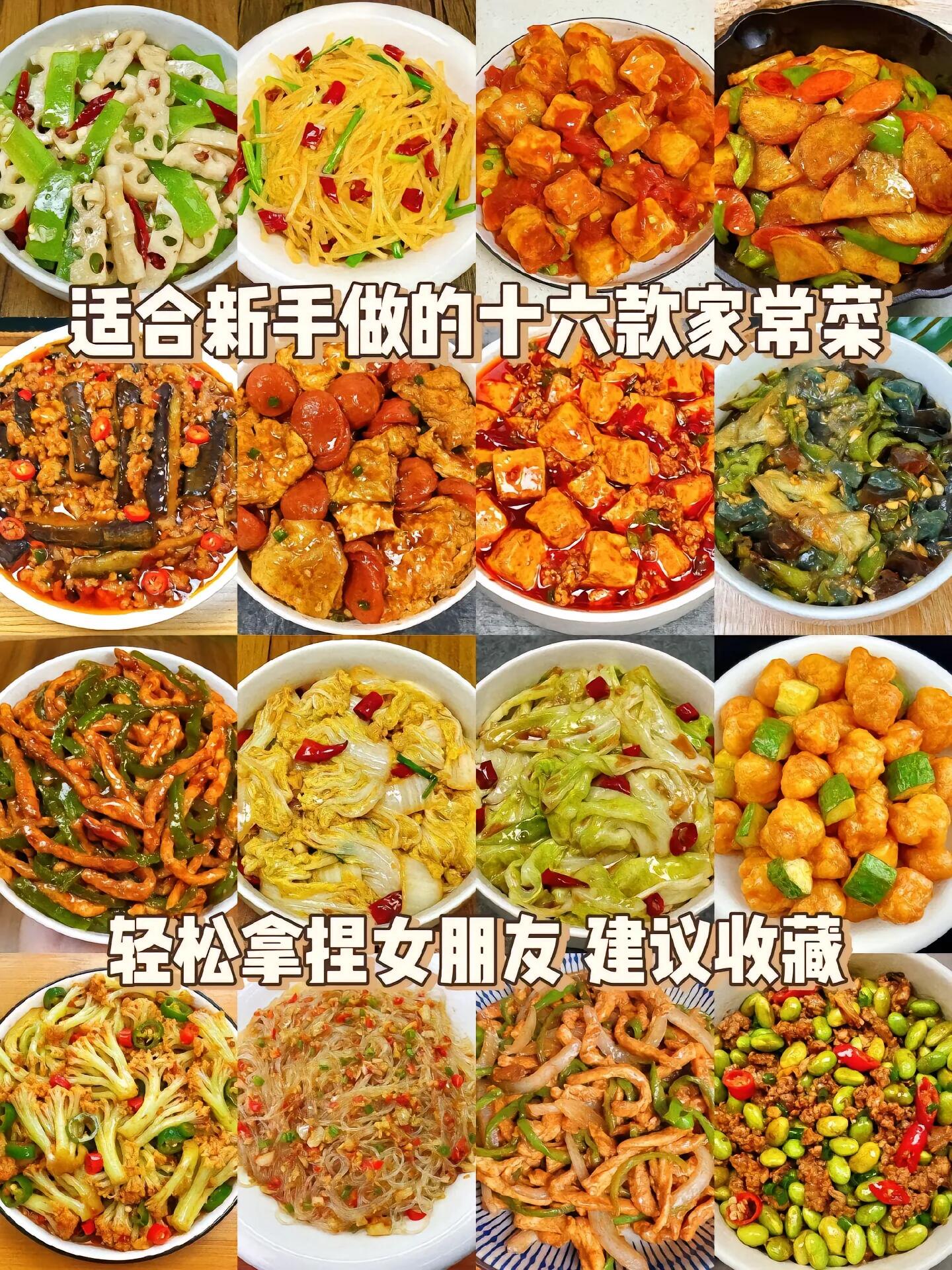 16道新手零失败家常菜做法详解|简单下饭、零基础必学