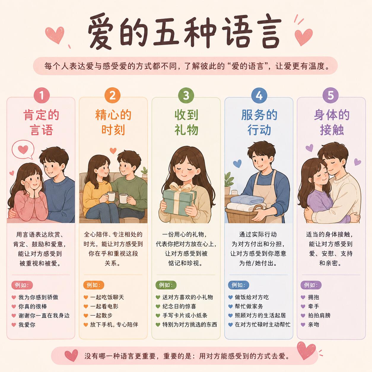 5种爱的语言完整解析|读懂所有人的情感需求