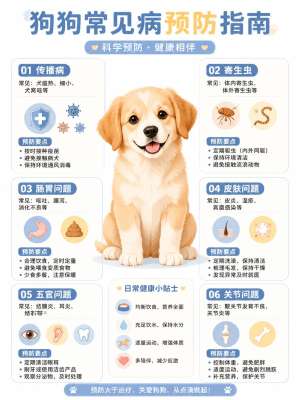 狗狗10种常见疾病及最全预防方法(养宠必备)
