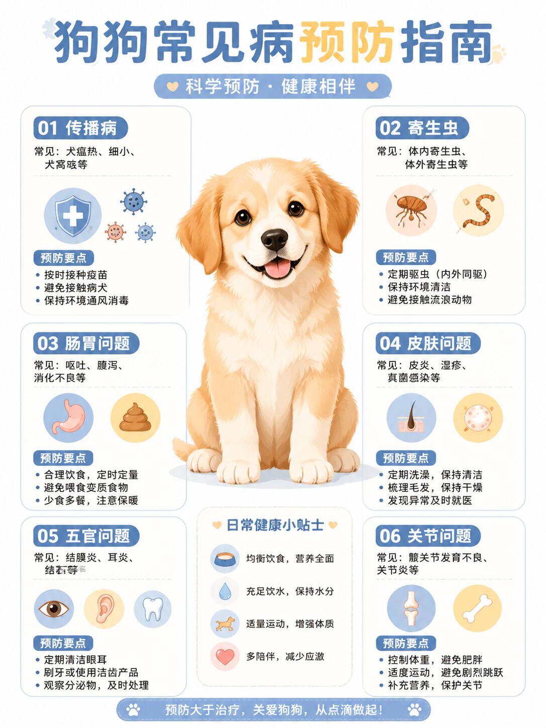 狗狗10种常见疾病及最全预防方法(养宠必备)