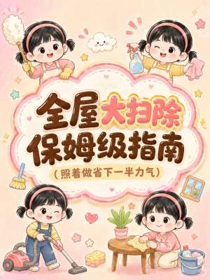 生活清洁技巧大全|全屋高效清洁+全网避坑指南