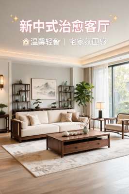 新中式风格客厅全攻略：打造理想家居(零基础落地指南)