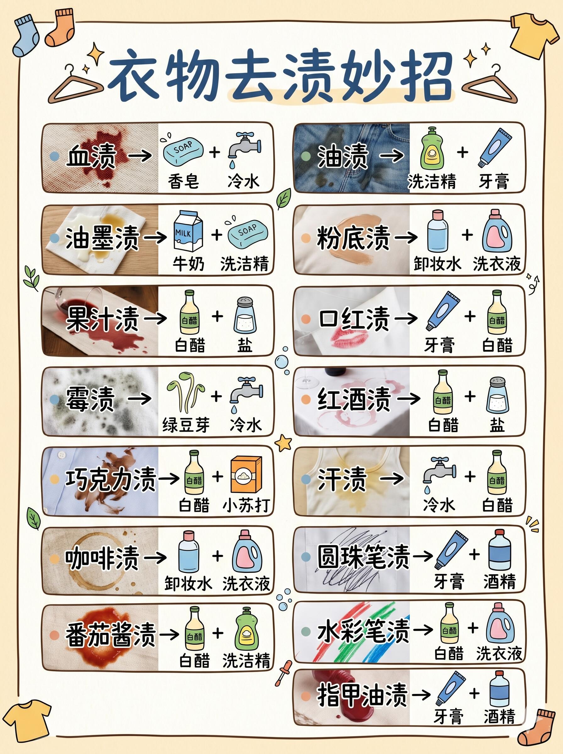 生活去污方法教程|超全N个实用去污技巧