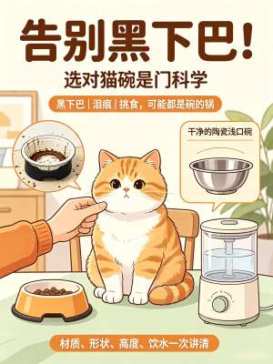 猫咪食盆材质选择全攻略|告别黑下巴、护肠胃、不踩雷