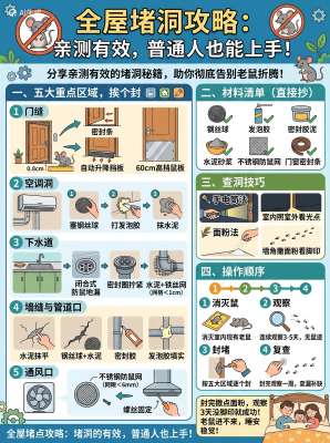 生活防虫防鼠实用全技巧|全屋根治、长效预防、零异味安全方法