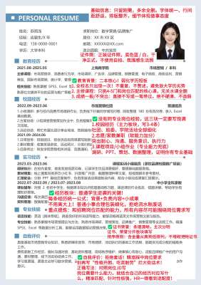 简历怎么写吸引人|零废话高分干货合集(HR通用标准)