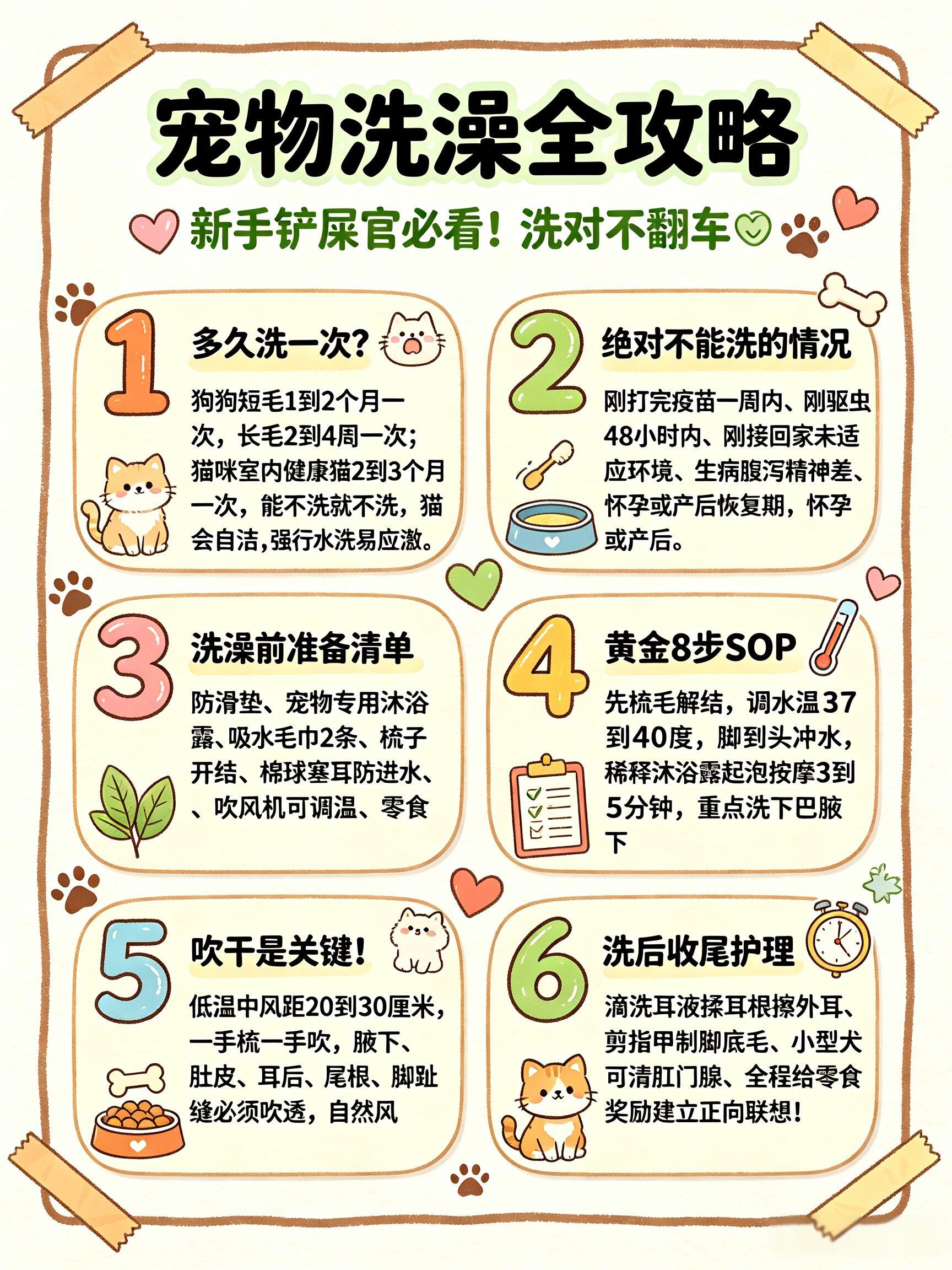 狗狗洗澡频率和完整正确方法|零皮肤病、不打结、不感冒