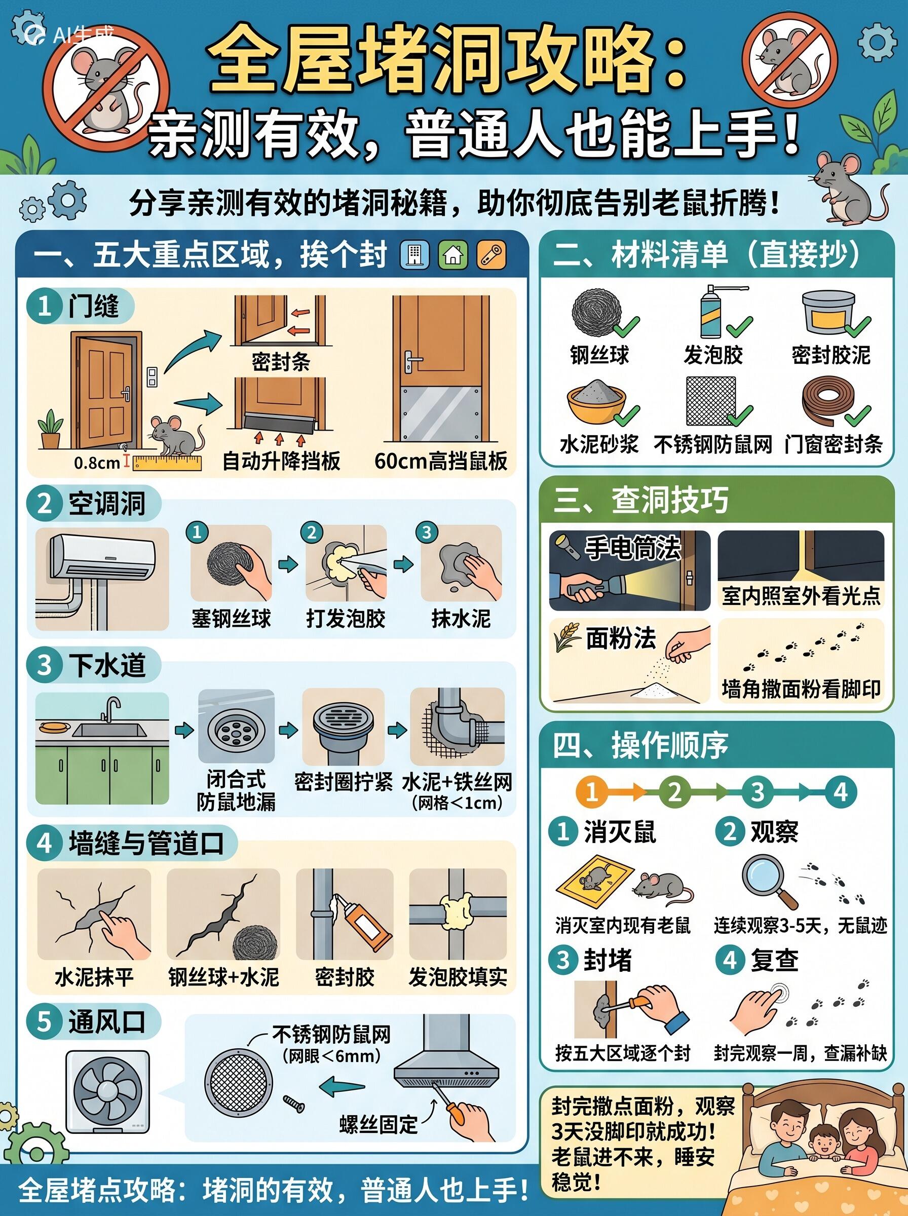 居家防虫防鼠全套干货教程|一次根治、长效不复发
