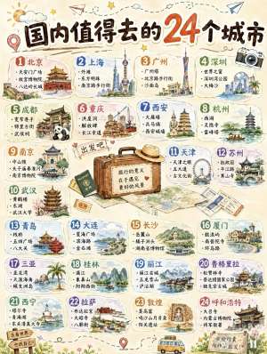 国内44个必去景点推荐(山野·古镇·海岛·人文·峡谷)