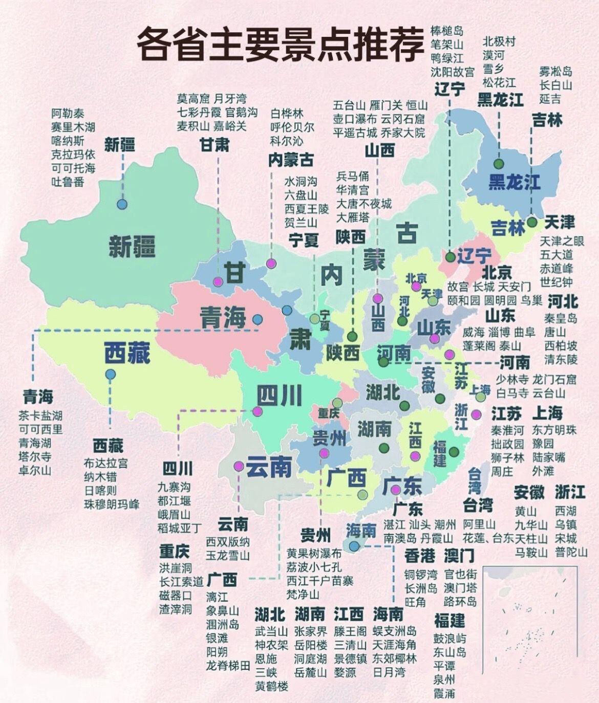国内50个必去景点推荐|全覆盖、人文山水古城海岛全景清单