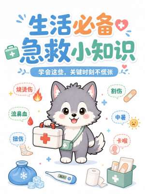 生活急救知识大全：从入门到精通(普通人必备、可直接实操)