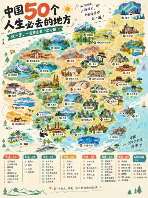 国内56个必去景点推荐|覆盖人文、山水、边塞、海岛